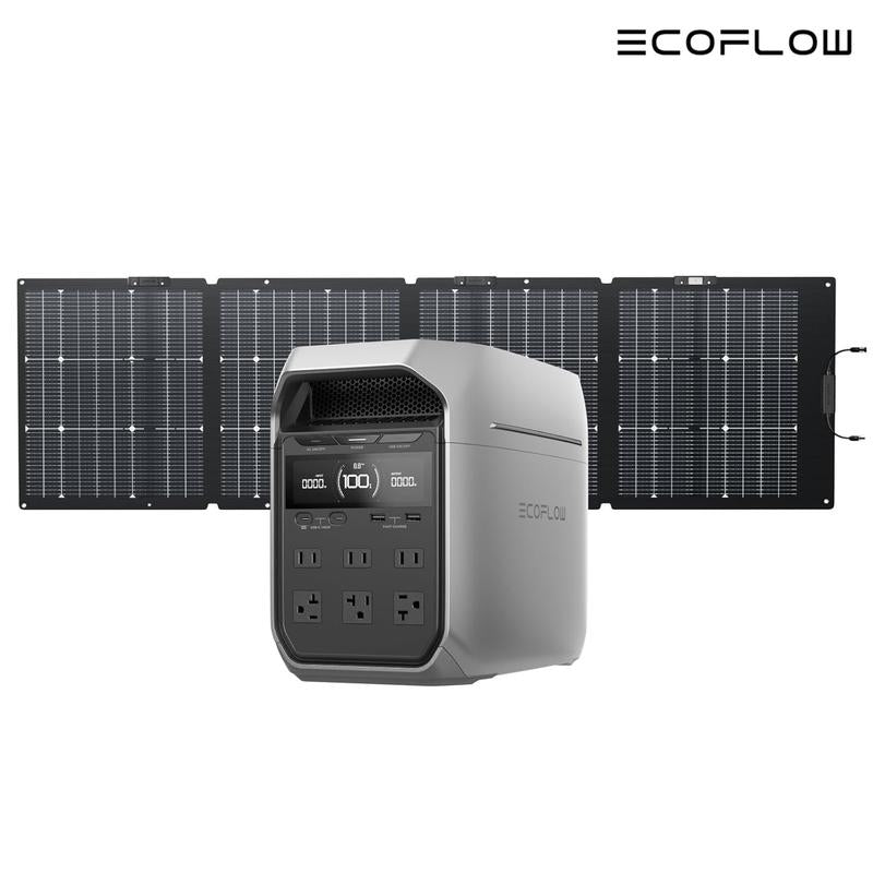 ECOFLOW Solar Generator DELTA 3 plus 1024 with 160W/220W Bifacial Solar Panel