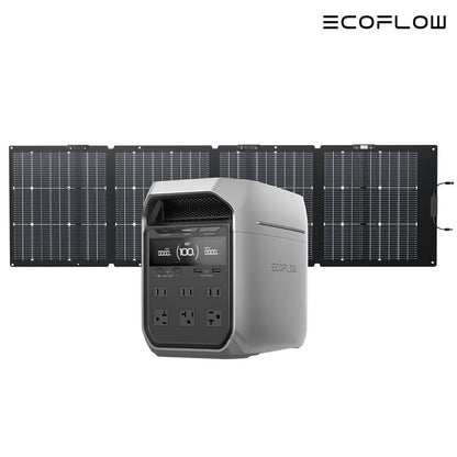 ECOFLOW Solar Generator DELTA 3 plus 1024 with 160W/220W Bifacial Solar Panel